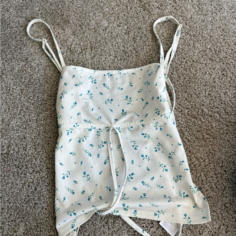 Floral Print Spaghetti Strap Top